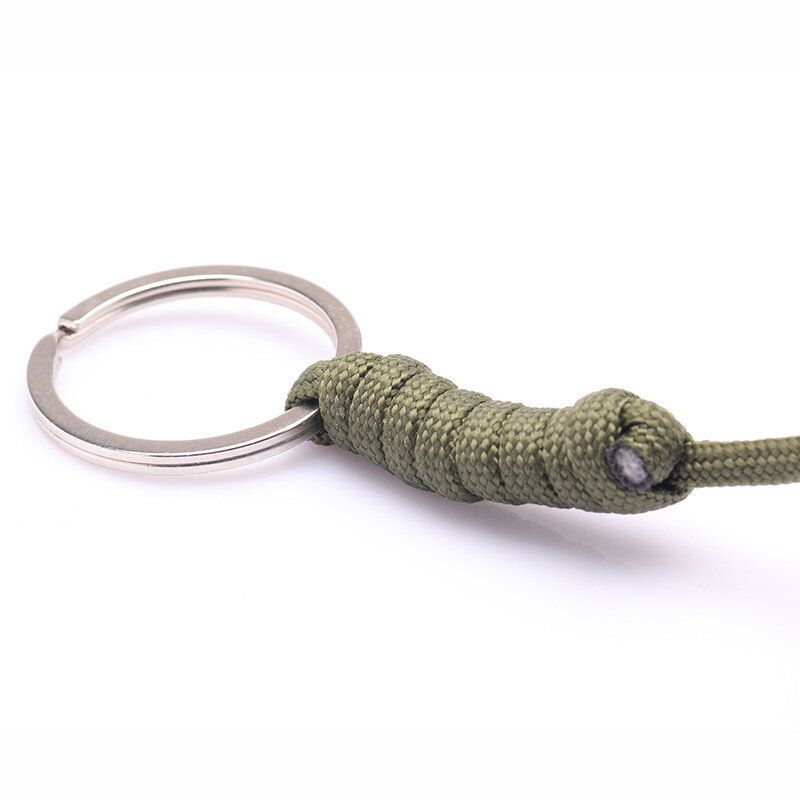 Sikkerhetsbeskyttelse Monkey Fist Stål Kulelager Self Defense Lanyard Survival Key Chain Blac