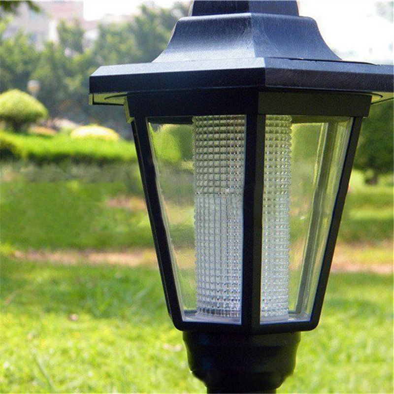 Solar Power Led Path Way Vegg Landskap Hage Gjerde Garden Light Post Outdoor