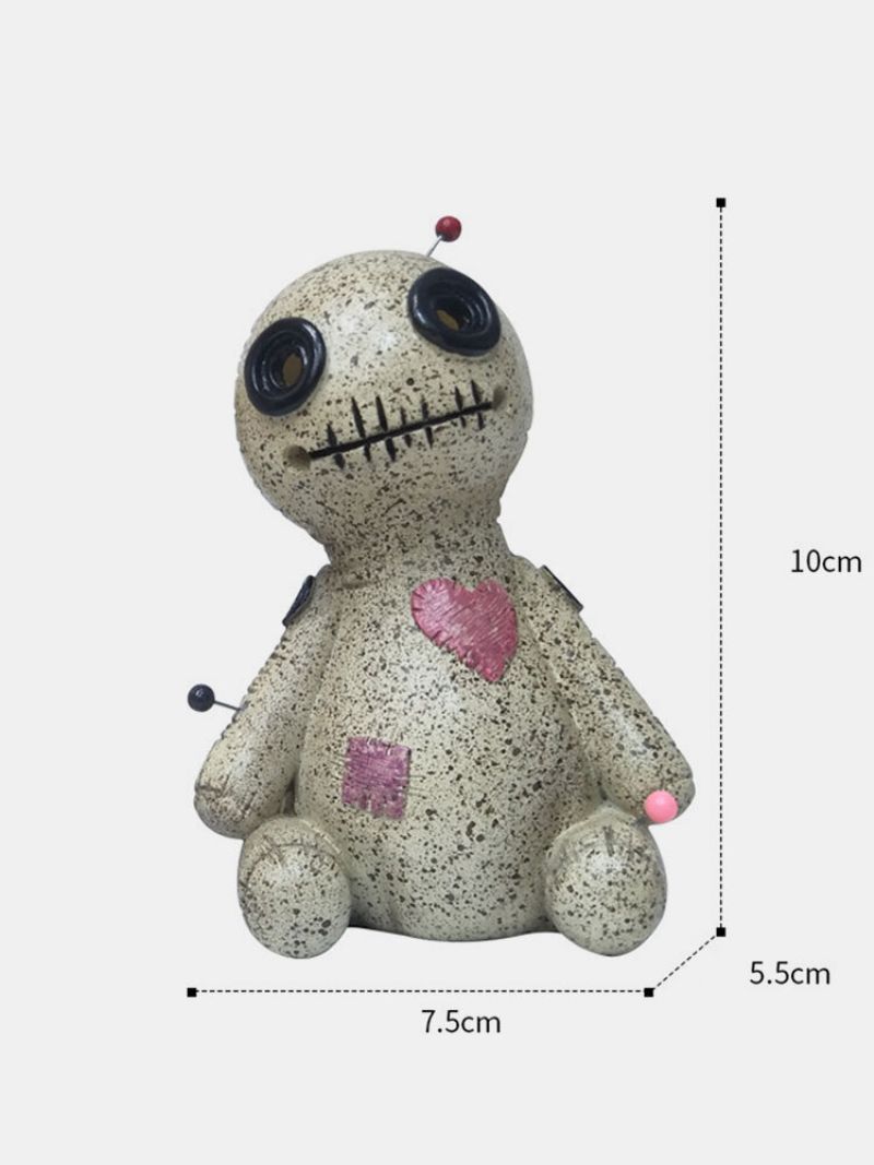 Voodoo Doll Cone Brenner Røkelsesbrenner Desktop Resin Ornament Håndlaget Carft Dekorative Rekvisitter Hjem Hage Decoration Røkelsekar