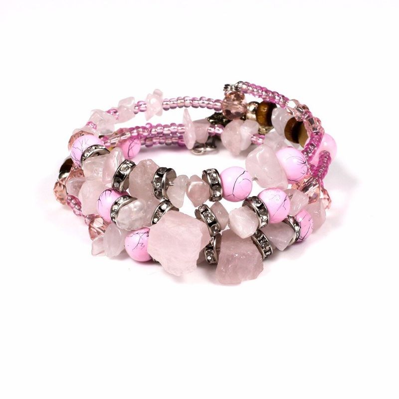 Bohemian Crystal Multi-layer Armbånd Retro Stil Agat For Kvinner