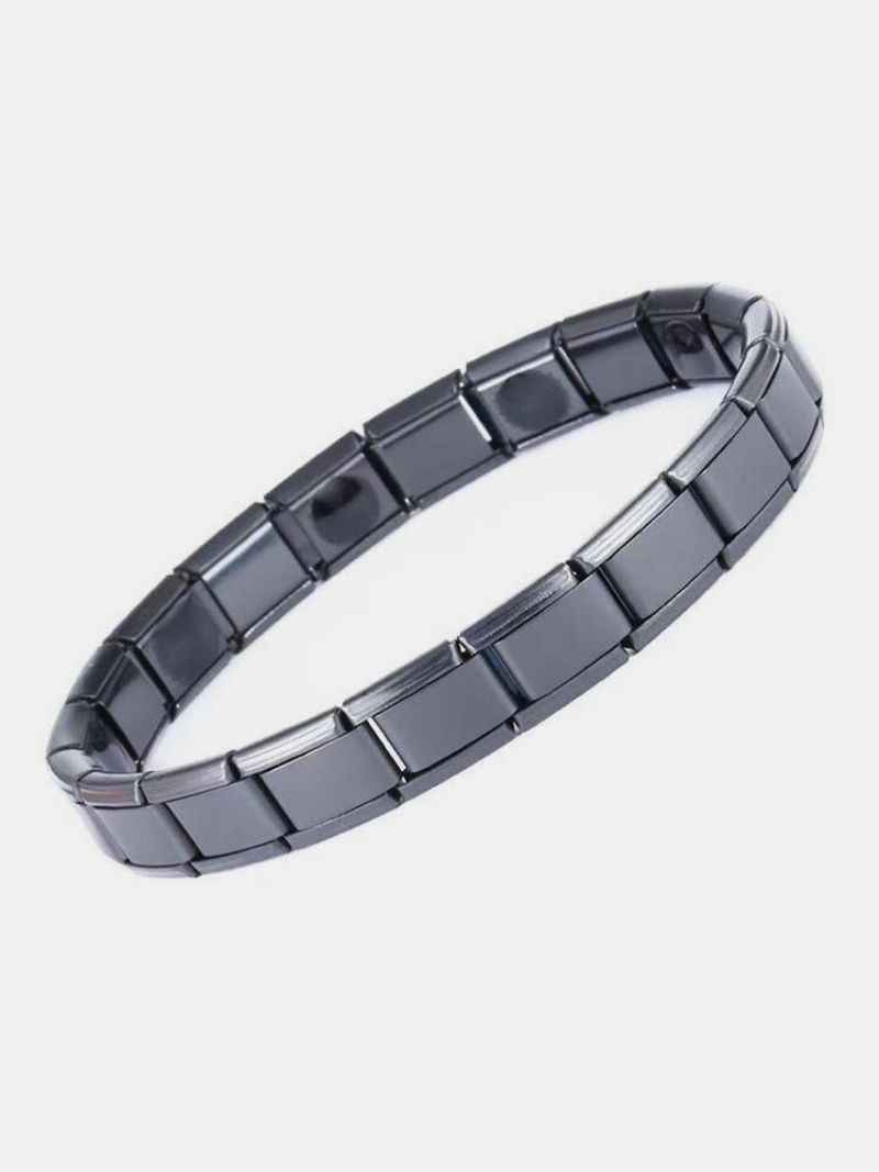 Trendy Luksus Magnet Geometrisk Form Rustfritt Stål Armbånd