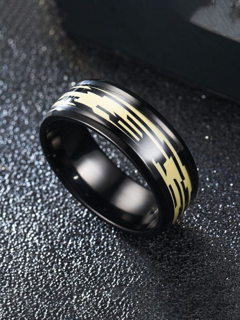 1 Stk 8mm Mote Rustfritt Stål Fargerike Gradient Shell Ring