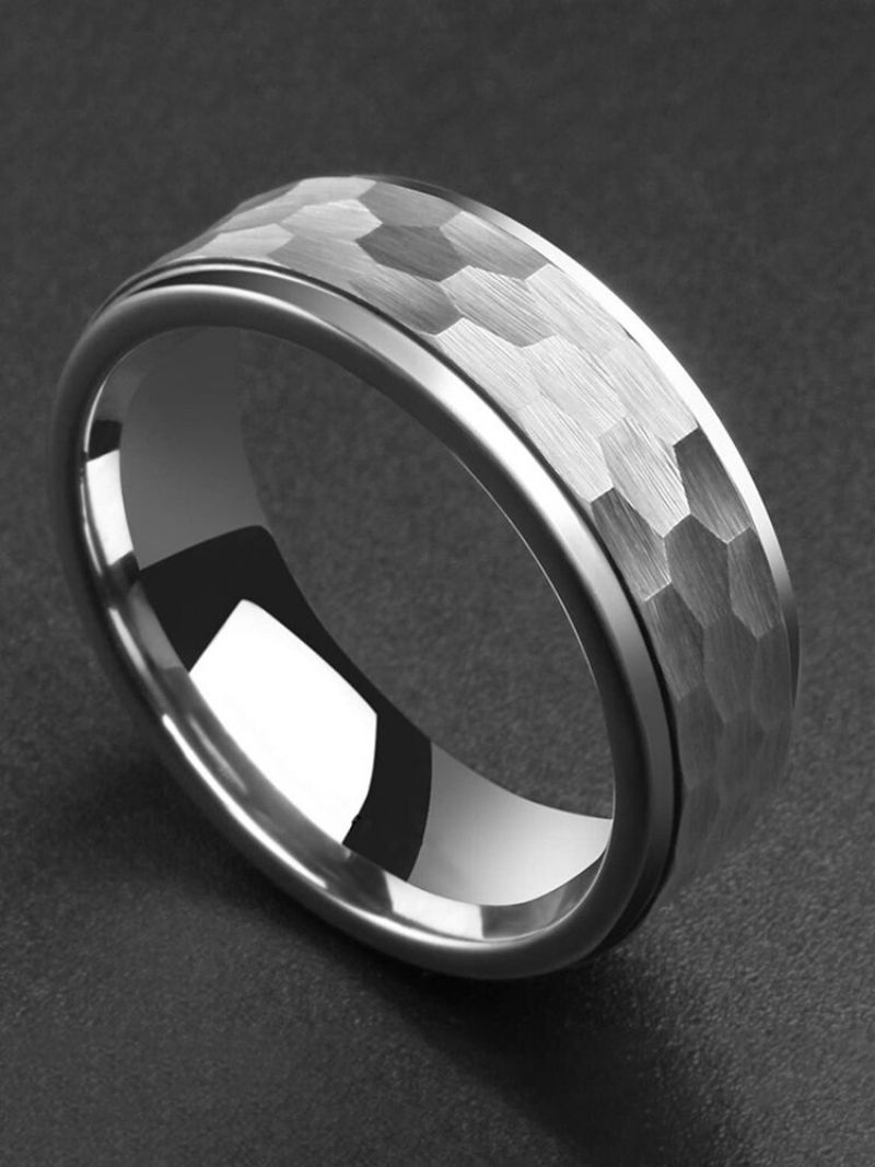 1 Stk Fashion Casual Creative Uregelmessig Geometrisk Rustfritt Stål Ring