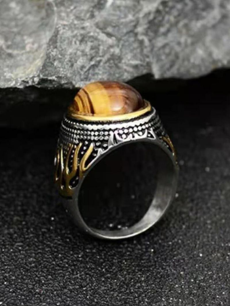 1 Stk Fashion Retro Wind Flame Series Dominerende Klassisk Ring