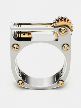 1 Stk Trendy Punk Creative Mekanisk Form Legering Ring