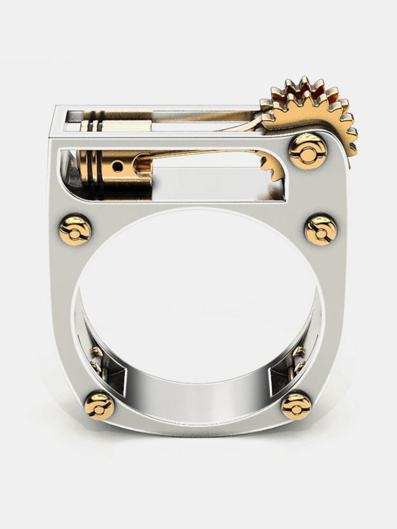 1 Stk Trendy Punk Creative Mekanisk Form Legering Ring