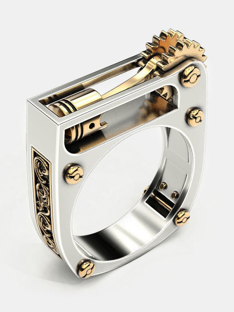 1 Stk Trendy Punk Creative Mekanisk Form Legering Ring