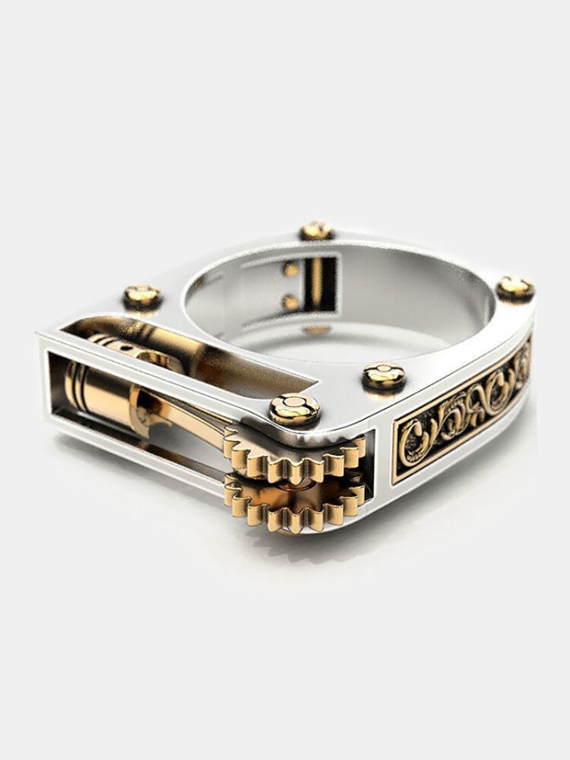 1 Stk Trendy Punk Creative Mekanisk Form Legering Ring