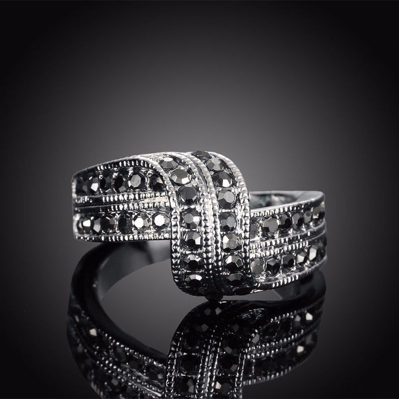 Luksus Wedding Ring Legering Rhinestone U-formet For Kvinner Gift