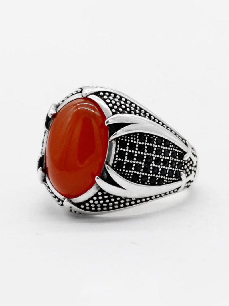 Mote Uformell Oval Form Gemstone Legering Ring