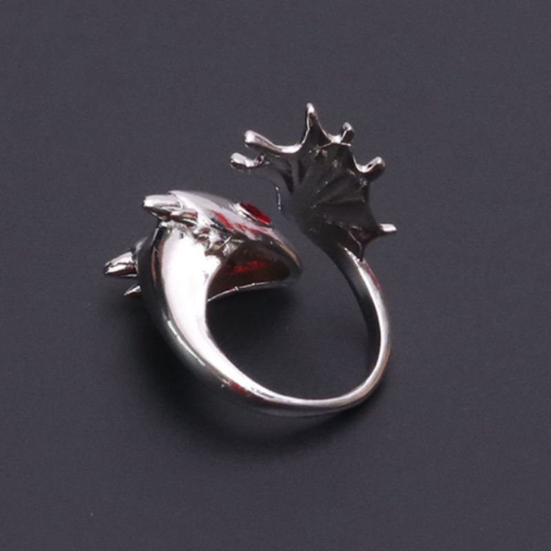 Punk Stil Fingerring For Kvinner Slitasje Gavevalg Rent Kobber Outlandish Dame Ring Hånd Ornament Dragon Diamant Finger