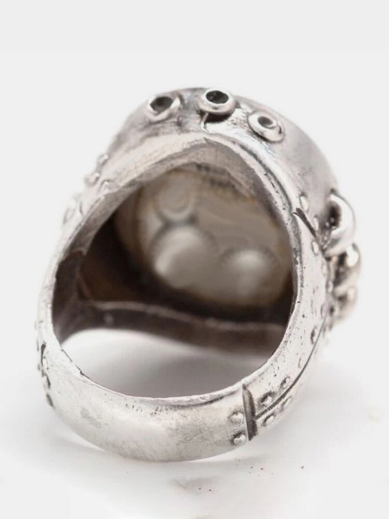 Trendy Stilig Distressed Presisjon Mekanisk Klokke Bevegelse Utstyr Tilbehør Form Design Metallisk Sense Alloy Ring