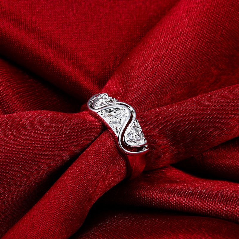 Yueyin Kvinner Ring W Form Zircon For Gave