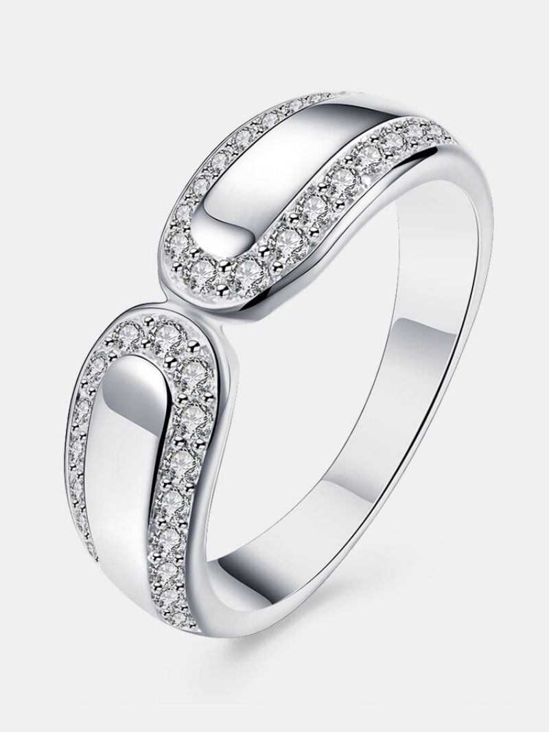 Yueyin Simple Ring Zircon Dame Gift