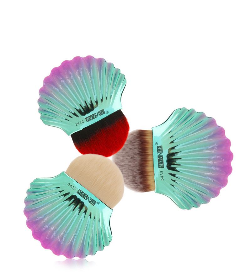 1 Stk Big Shell Powder Brush Foundation Makeup Brushes Dame Kosmetiske Verktøy