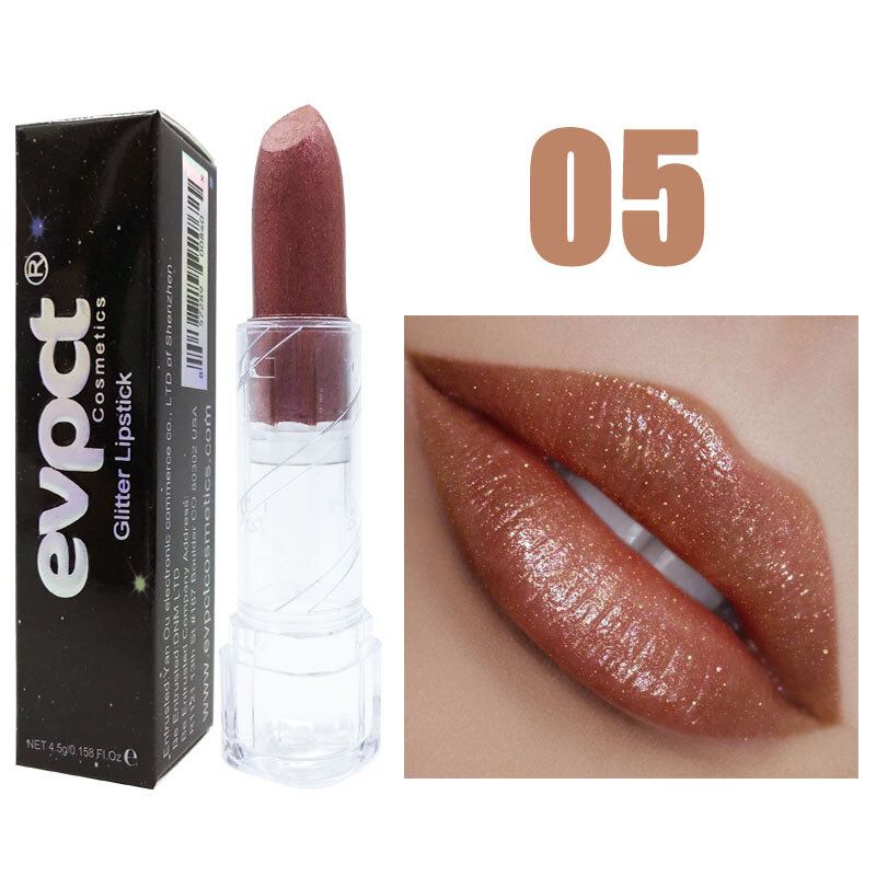 10 Farger Diamond Magic Shiny Lipstick Vanntett Langvarig Glitter Lip Makeup