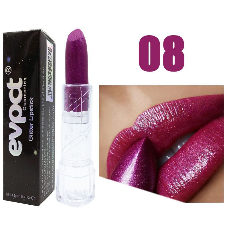 10 Farger Diamond Magic Shiny Lipstick Vanntett Langvarig Glitter Lip Makeup