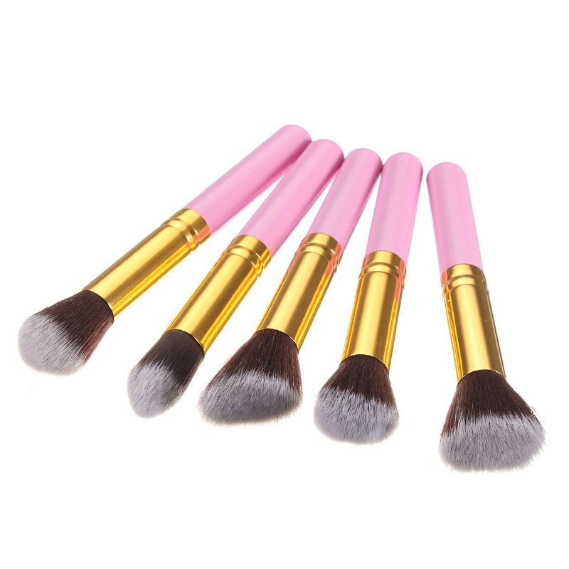 10 Stk Makeup Brushes Set Cosmetic Foundation Eyeshadow Eyeliner Lip Powder Brush