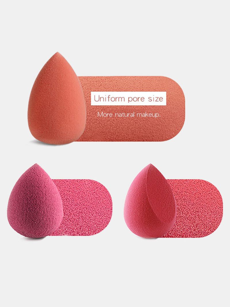 10 Stk Mini Makeup Puff Våt-tørr Dual Purpose Kalebasspute Svamp Beauty Egg