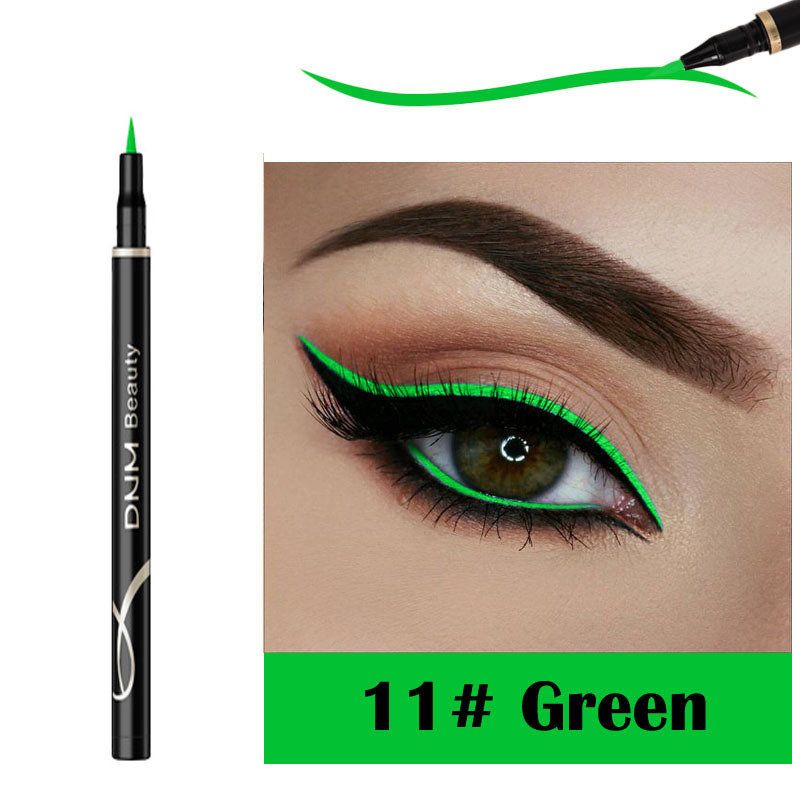 12 Farger Flytende Eyeliner Pen Fluorescens Langvarig Vanntett Pen Eye Makeup