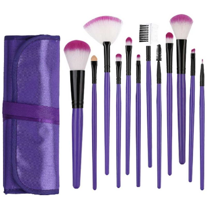 12 Stk Makeup Brushes Set For Eye-shadow Concealer Eyeliner Brow Blending Brush Kosmetisk Verktøy