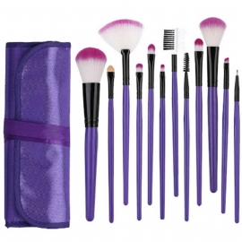 12 Stk Makeup Brushes Set For Eye-shadow Concealer Eyeliner Brow Blending Brush Kosmetisk Verktøy