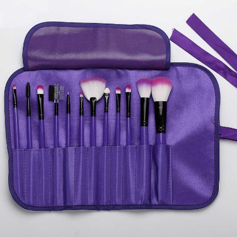 12 Stk Makeup Brushes Set For Eye-shadow Concealer Eyeliner Brow Blending Brush Kosmetisk Verktøy