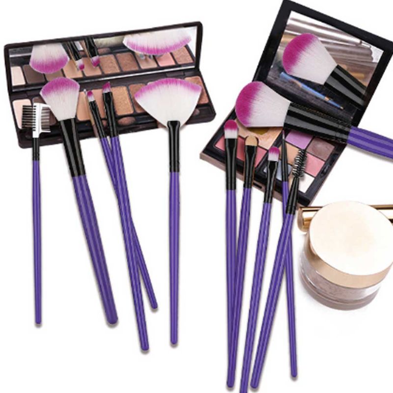 12 Stk Makeup Brushes Set For Eye-shadow Concealer Eyeliner Brow Blending Brush Kosmetisk Verktøy