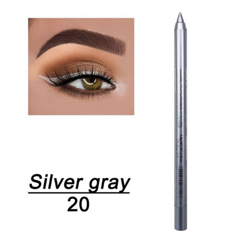 14 Farger Shiny Pearlescent Eyeliner Pen Langvarig Vanntett Eye Shadow Pen Eye Makeup