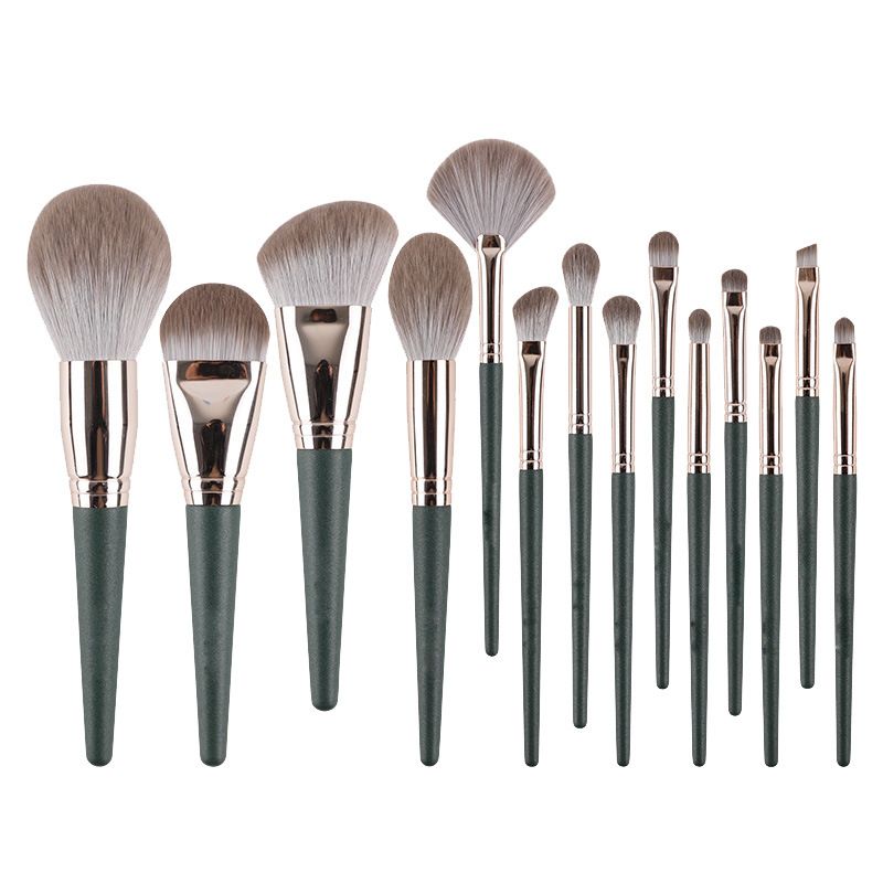 14 Stk Makeup Brushes Set Cosmetic Foundation Powder Blush Eye Shadow Lip Blend Tre Make Up Brush Tool Kit Maquiagem