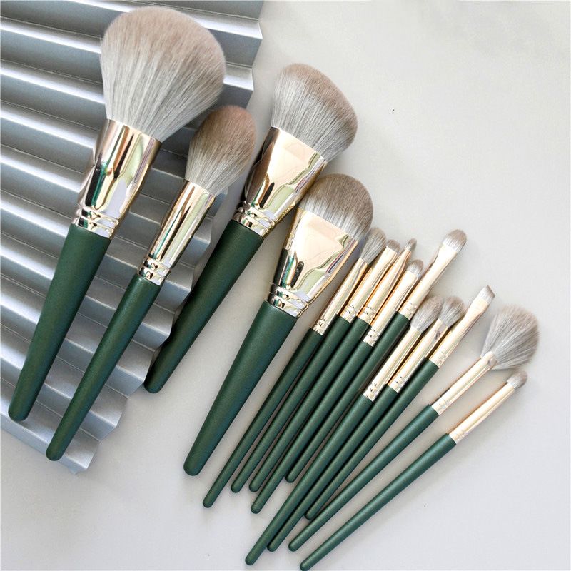 14 Stk Makeup Brushes Set Cosmetic Foundation Powder Blush Eye Shadow Lip Blend Tre Make Up Brush Tool Kit Maquiagem