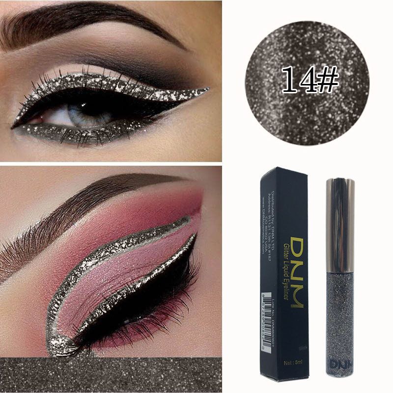 16 Farger Shiny Pearlescent Flytende Eyeliner Pen Metall Paljetter Diamond Pen Eye Makeup