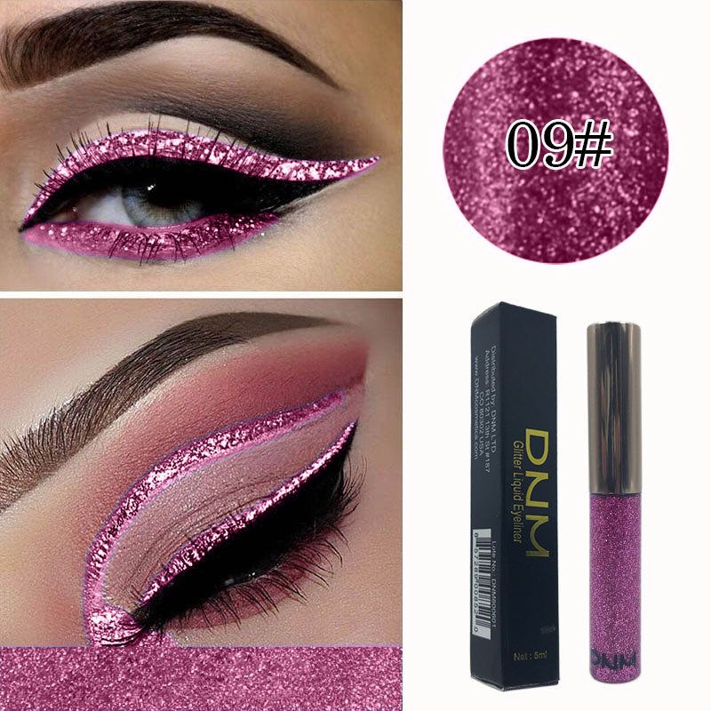 16 Farger Shiny Pearlescent Flytende Eyeliner Pen Metall Paljetter Diamond Pen Eye Makeup