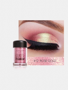 18 Farger Monokrom Øyenskygge Paljetter Glitter Pearly Brighten Makeup Vanntett