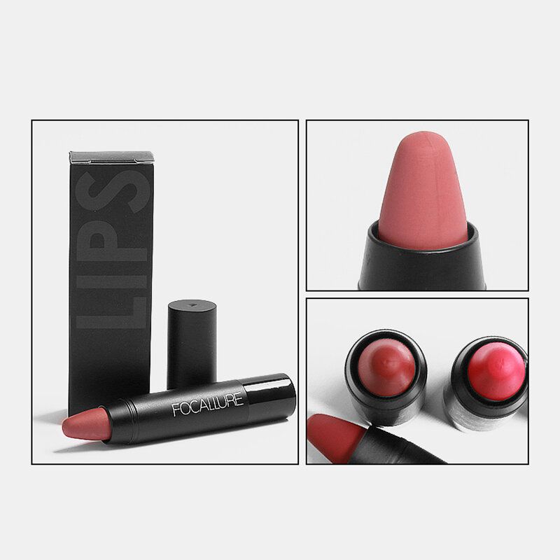 19 Farger Matte Leppestifter Bærbar Langvarig Vanntett Ikke-fade Lip Cosmetic