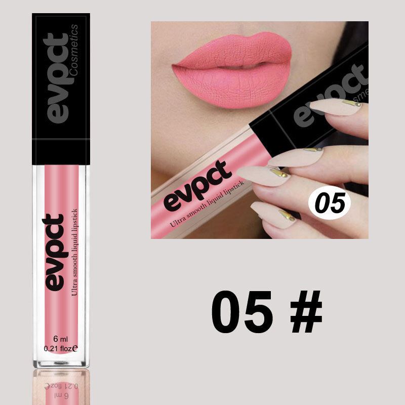 20 Farger Flytende Leppestift Metall Glitter Lipgloss Nude Matt Langvarig Leppesminke Skjønnhet