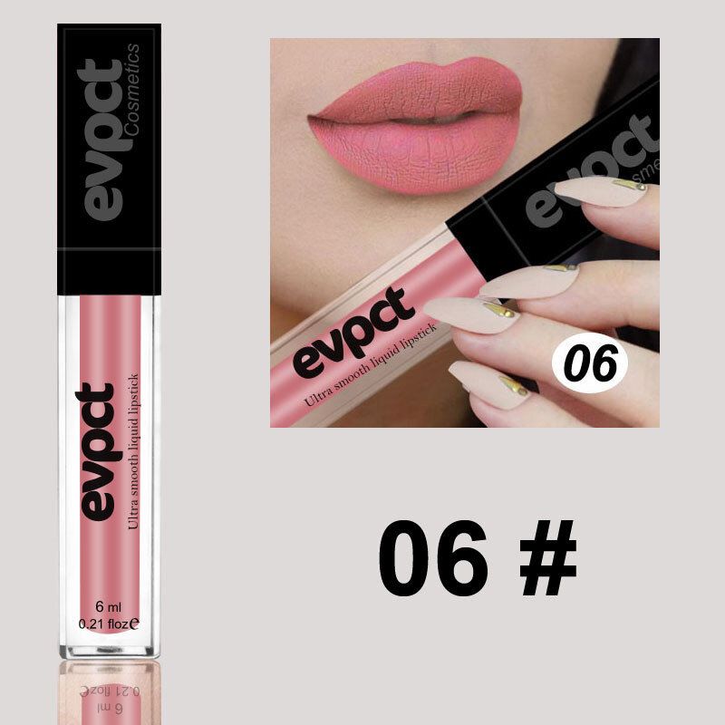 20 Farger Flytende Leppestift Metall Glitter Lipgloss Nude Matt Langvarig Leppesminke Skjønnhet