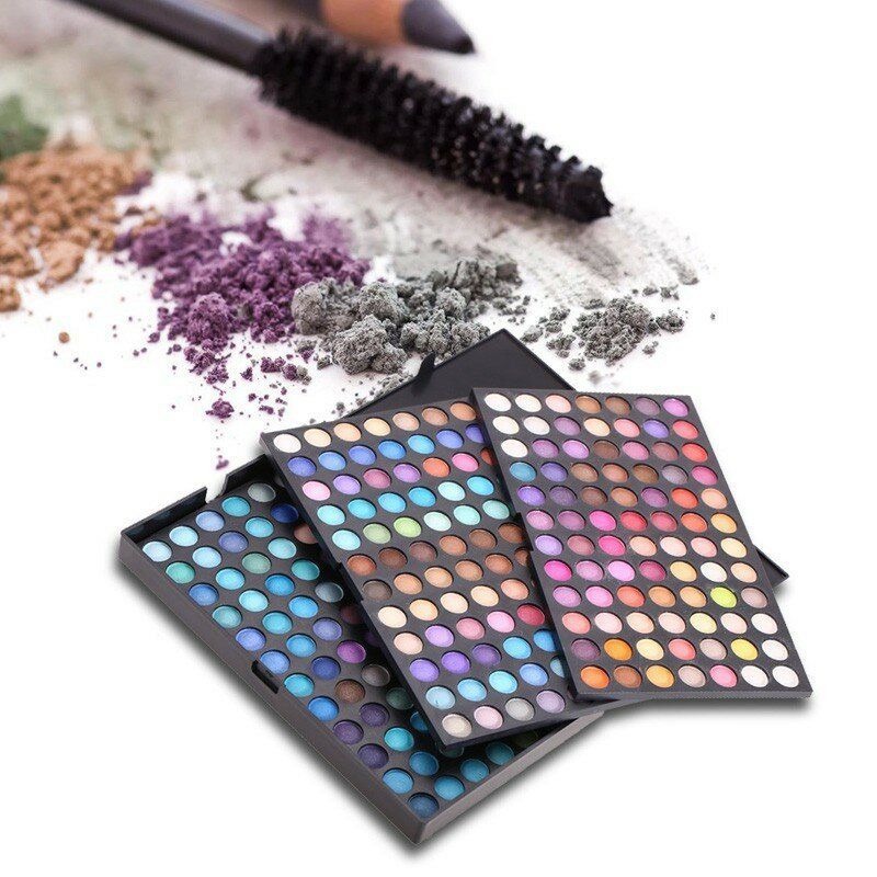 252 Farger Eye Shadow Palette Shimmer Matte Eyeshadow Makeup Kosmetikk Make Up Tool