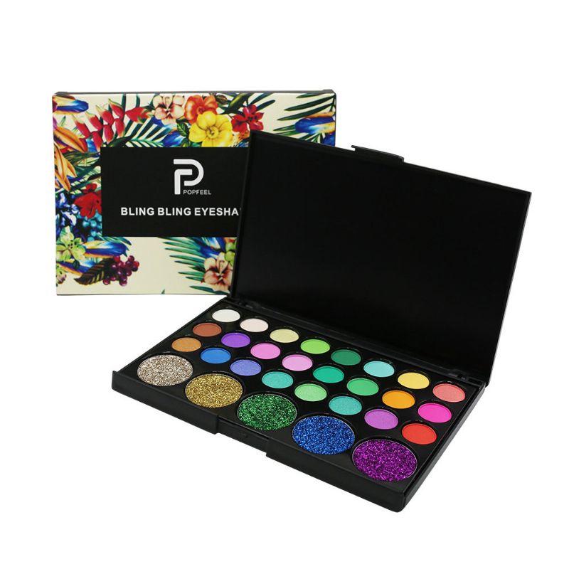 29 Farger Diamond Eyeshadow Palette Lasting Shimmer Stage Party Eye Shadow Eye Cosmetic