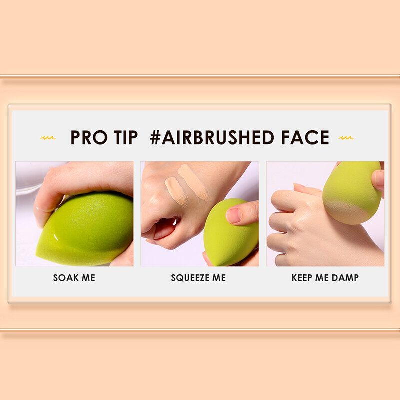 3 Farger Air Cushion Sponge Puff Tørr-våt Dual-use Profesjon Makeup Tools Foundation Powder