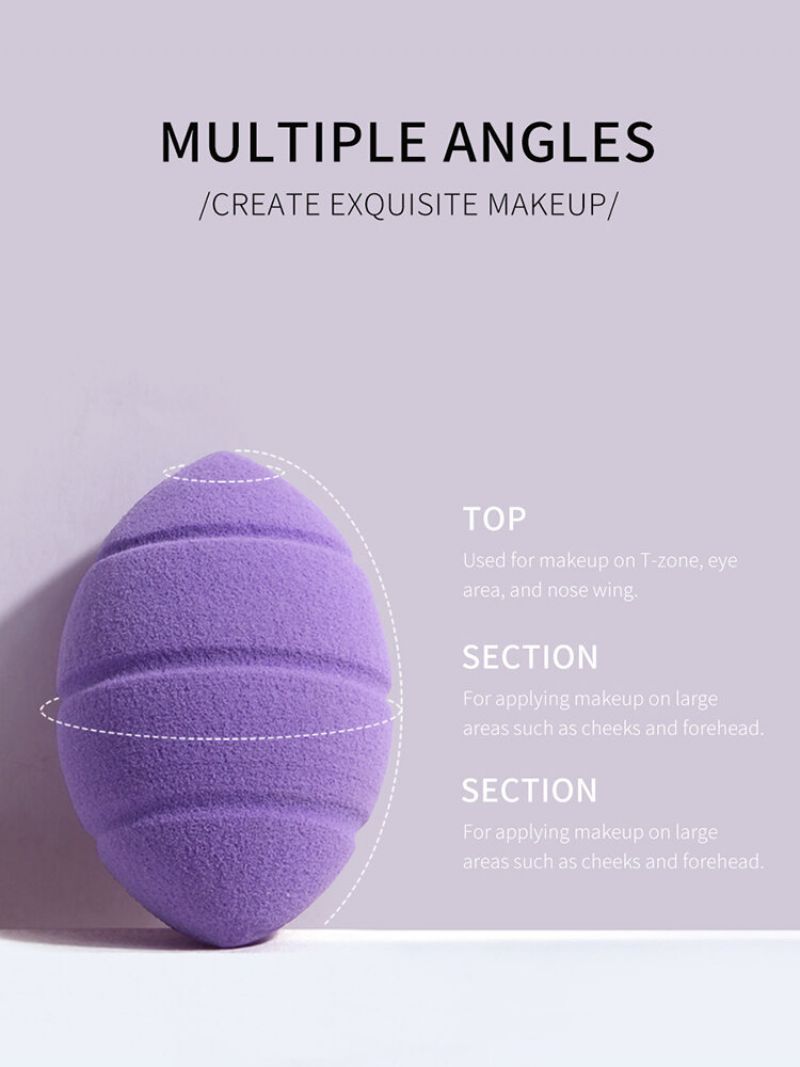 3 Stk Makeup Puff Set Wet-dry Dual-purpose Beauty Egg Tool