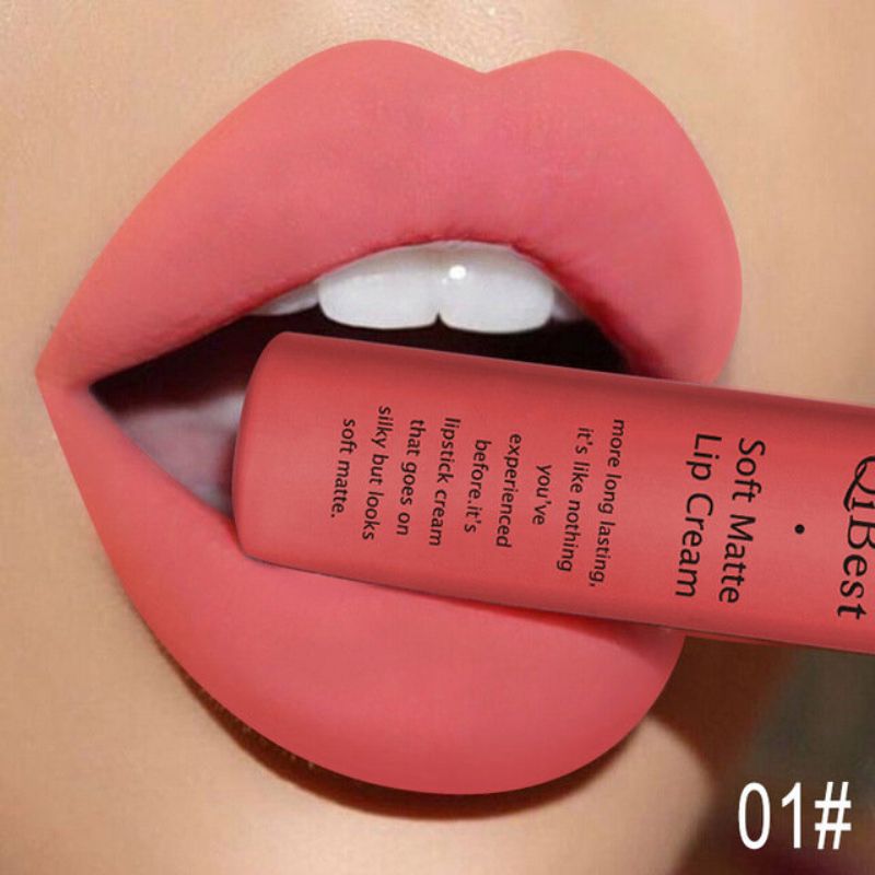 34 Farger Matt Lip Gloss Naken Langvarig Vanntett Non-fade Non Stick Cup Flytende Lip Glaze