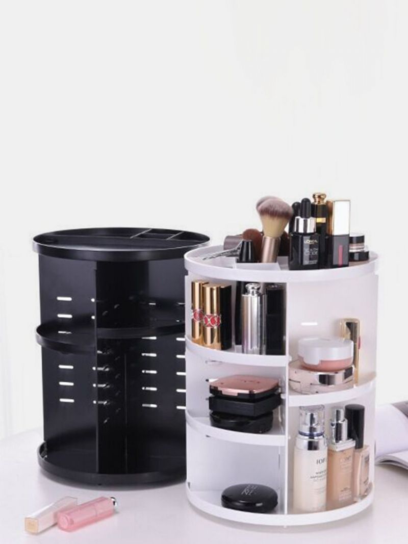 360 Roterende Makeup Organizer Avtakbar Multifunksjonell Kosmetikkoppbevaringsboks