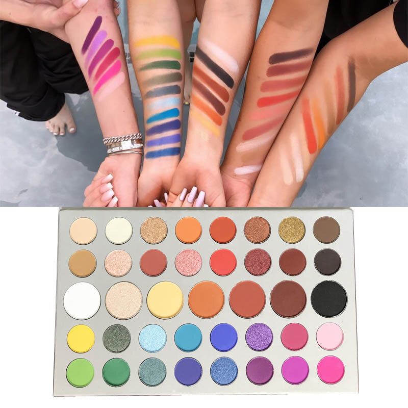 39 Color Eyeshadow Pearlescent Earth Shimmer Eye Shadow Palette Nature Smoky Matte Pallete Glitter Eye Makeup