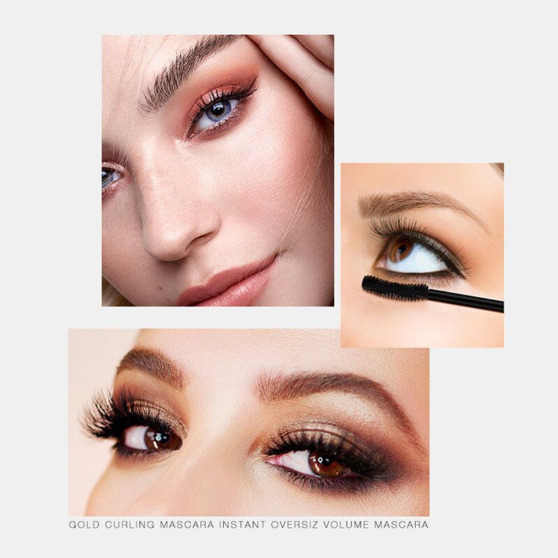 3d Mascara Vanntett Varig Fast Tørr Tykk Krøll Vippe Extension Børste Øye Makeup