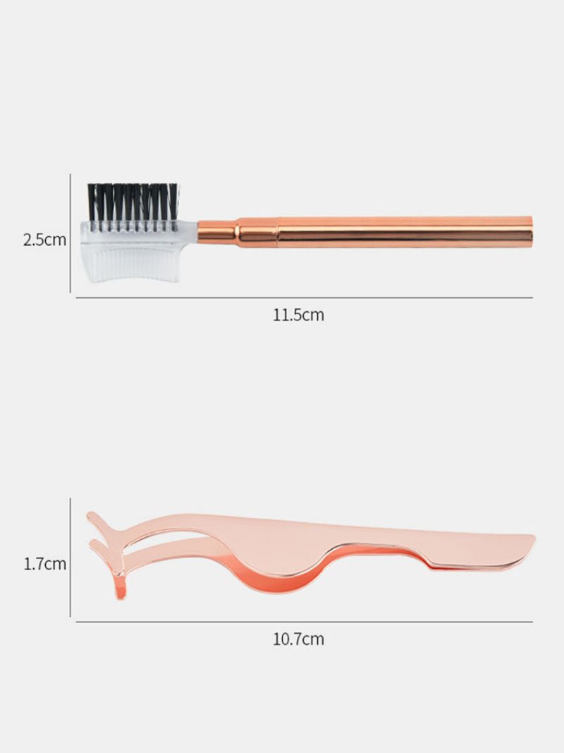 4 Stk Øyenbrynstrimmesett Øyenbrynskam Øyenvippekrøller Skjønnhetsverktøy