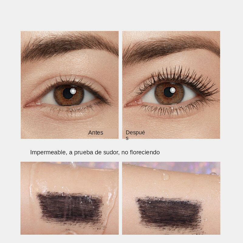 4d Mascara Vanntett Svettebestandig Varig Fast Tørr Tykk Krøll Vippeforlengelse Øyemakeup