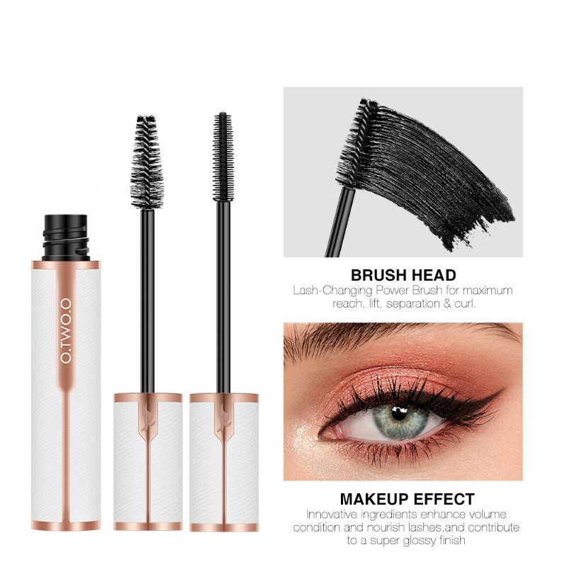 4d Mascara Vanntett Svettebestandig Varig Fast Tørr Tykk Krøll Vippeforlengelse Øyemakeup