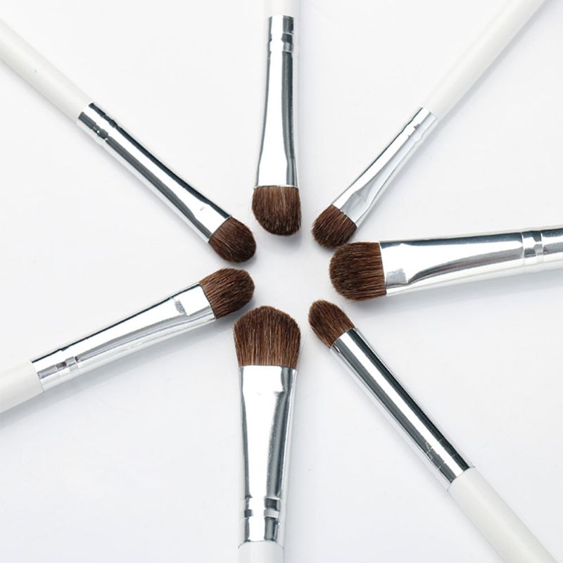 7 Stk Makeup Brushes Set Mykt Kosmetisk Børsteverktøy Høykvalitets Dyrehår