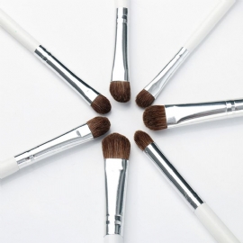 7 Stk Makeup Brushes Set Mykt Kosmetisk Børsteverktøy Høykvalitets Dyrehår